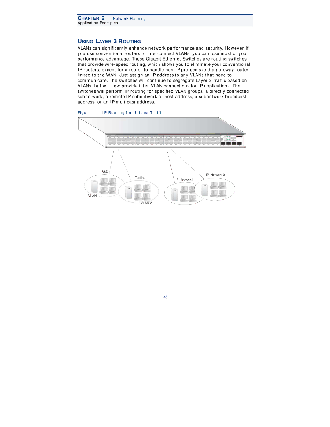 Black Box LGB6000SC-004, LGB6001C, LGB6000SC-001, LGB6026A, LGB6050A Using Layer 3 Routing, IP Routing for Unicast Traffi 