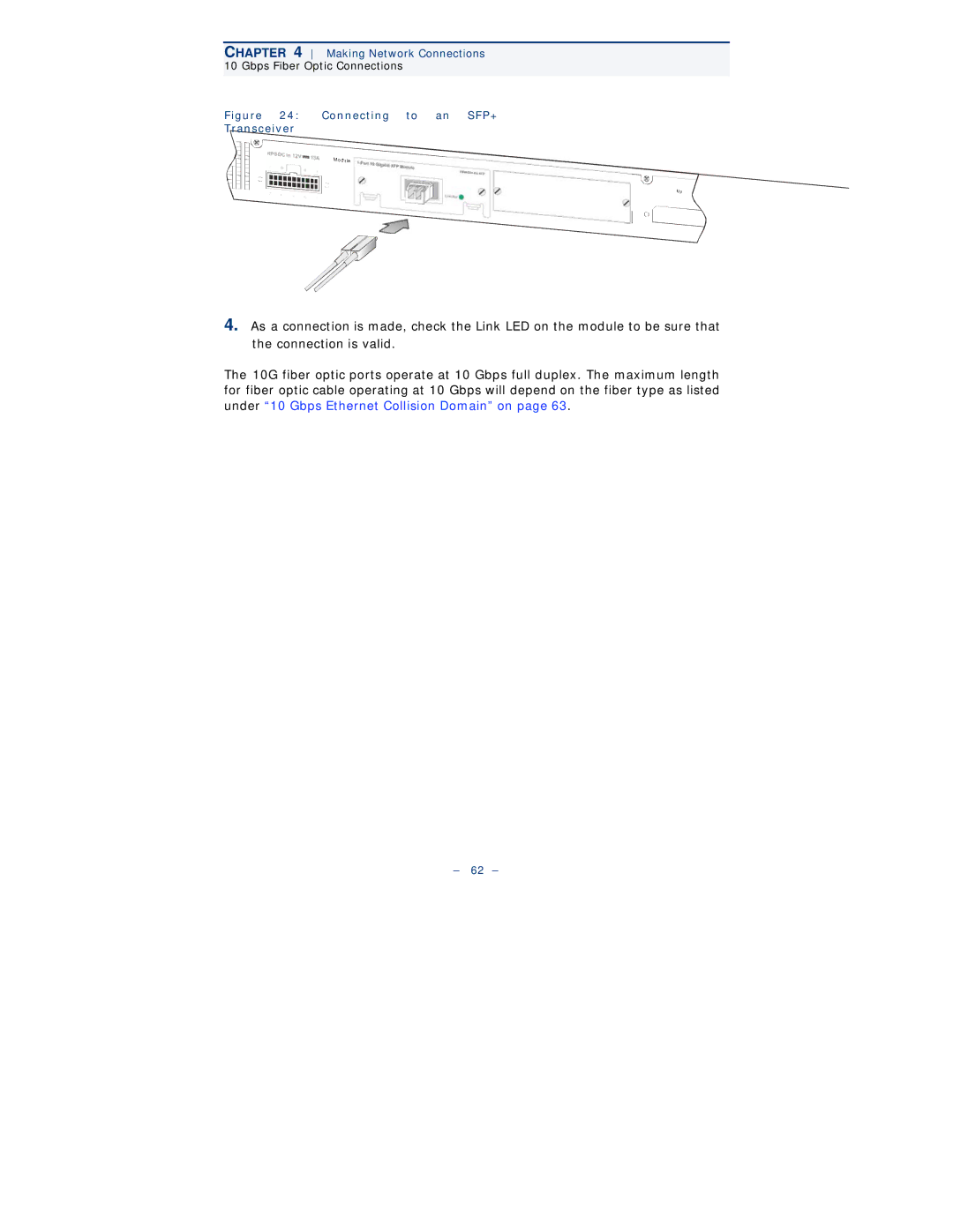 Black Box LGB6000SC-004, LGB6001C, LGB6000SC-001, LGB6026A, LGB6050A manual Connecting to an SFP+ Transceiver 