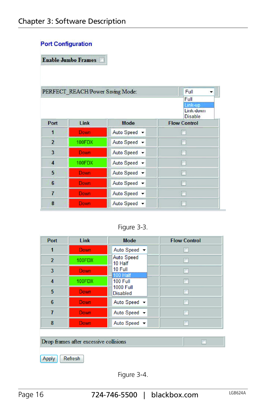 Black Box LGB624A, 24-Port Web Smart Gigabit Ethernet Switch manual Software Description Blackbox.com 