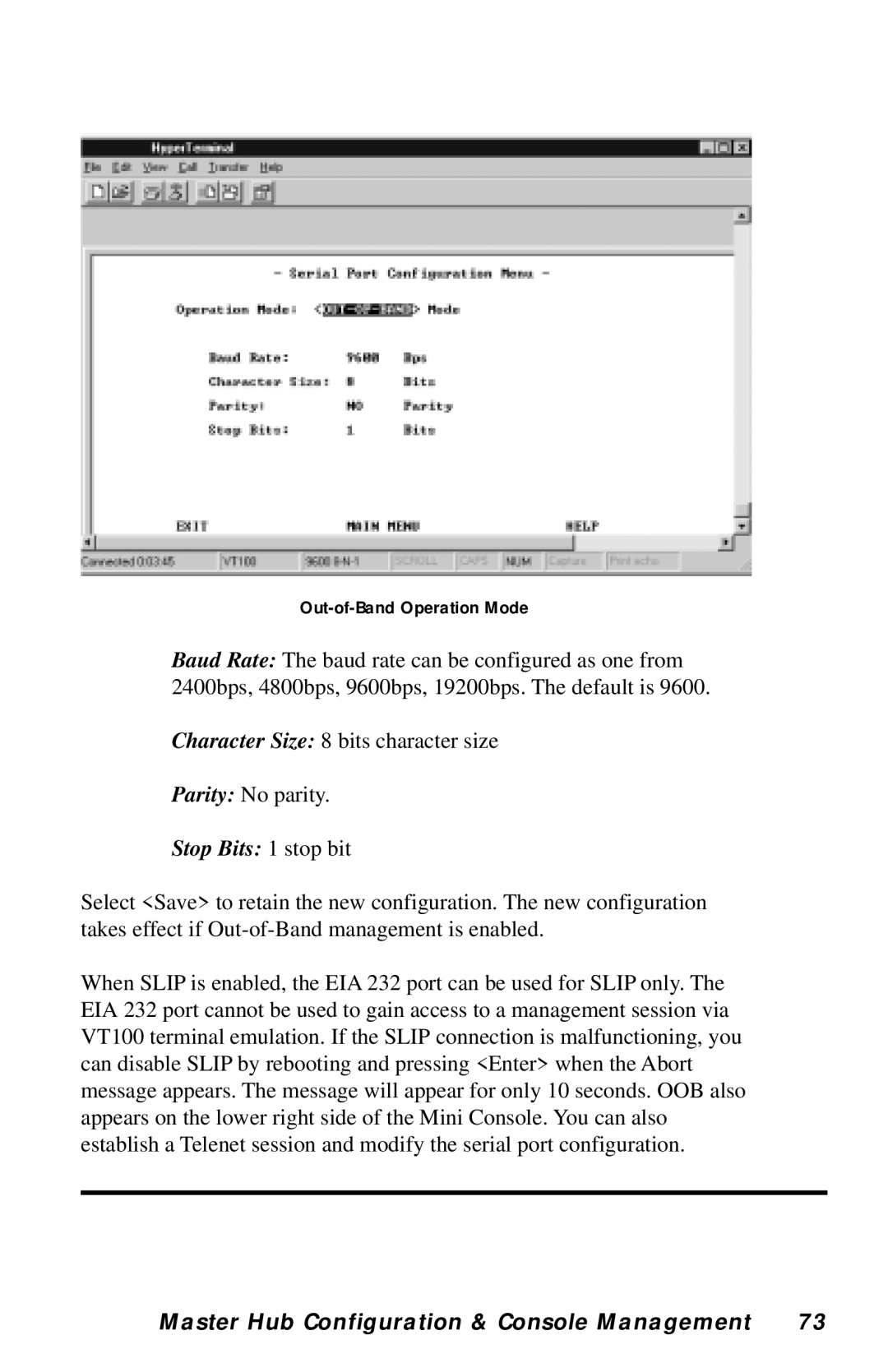 Black Box LH8124A, LH8112A-S manual Out-of-Band Operation Mode 