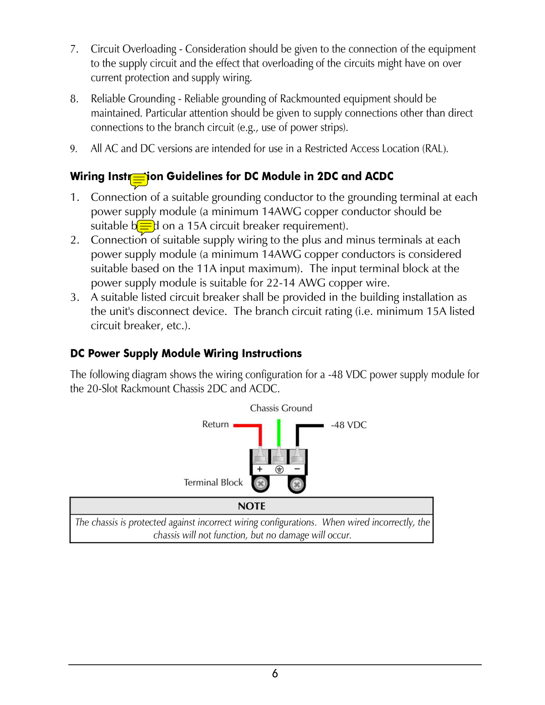 Black Box LMC5203A Wiring Instruction Guidelines for DC Module in 2DC and Acdc, DC Power Supply Module Wiring Instructions 