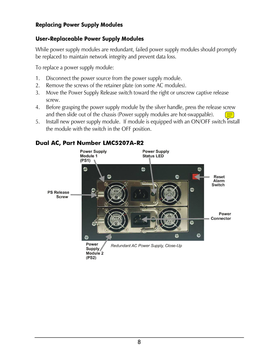 Black Box LMC5208A-R2, LMC5206A, LMC5235A, LMC5228A, LMC5227A, LMC5233A, LMC5205A, LMC5204A Dual AC, Part Number LMC5207A-R2 