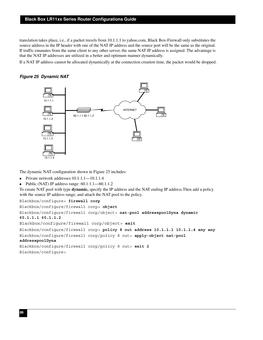 Black Box LR1112A-T1/E1, LR1114A-T1/E1, LR1104A-T1/E1, LR1102A-T1/E1 manual 60.1.1.1 