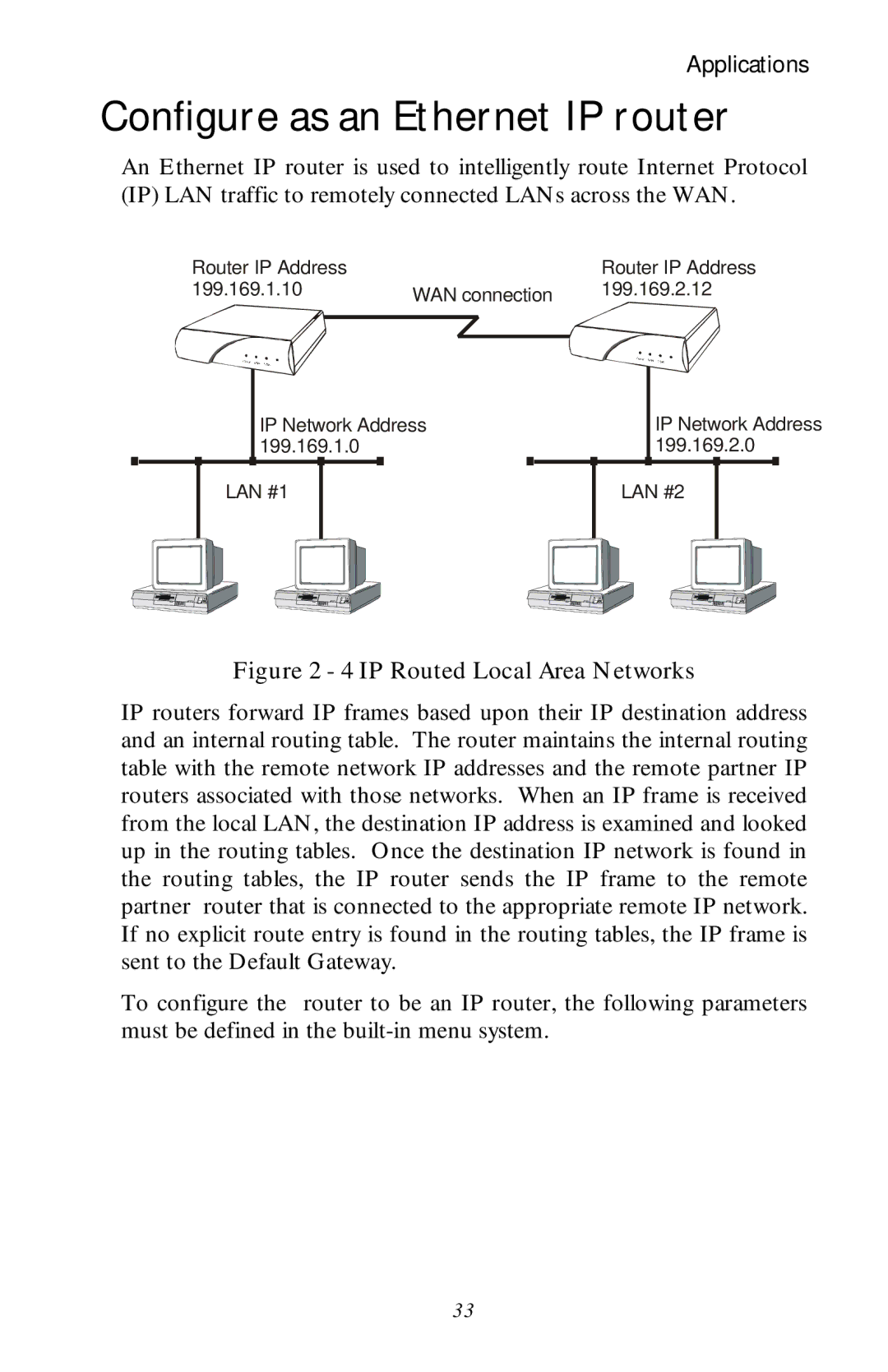 Black Box LR1530A-EU-R3, LR1530A-R3 manual Configure as an Ethernet IP router, IP Routed Local Area Networks 