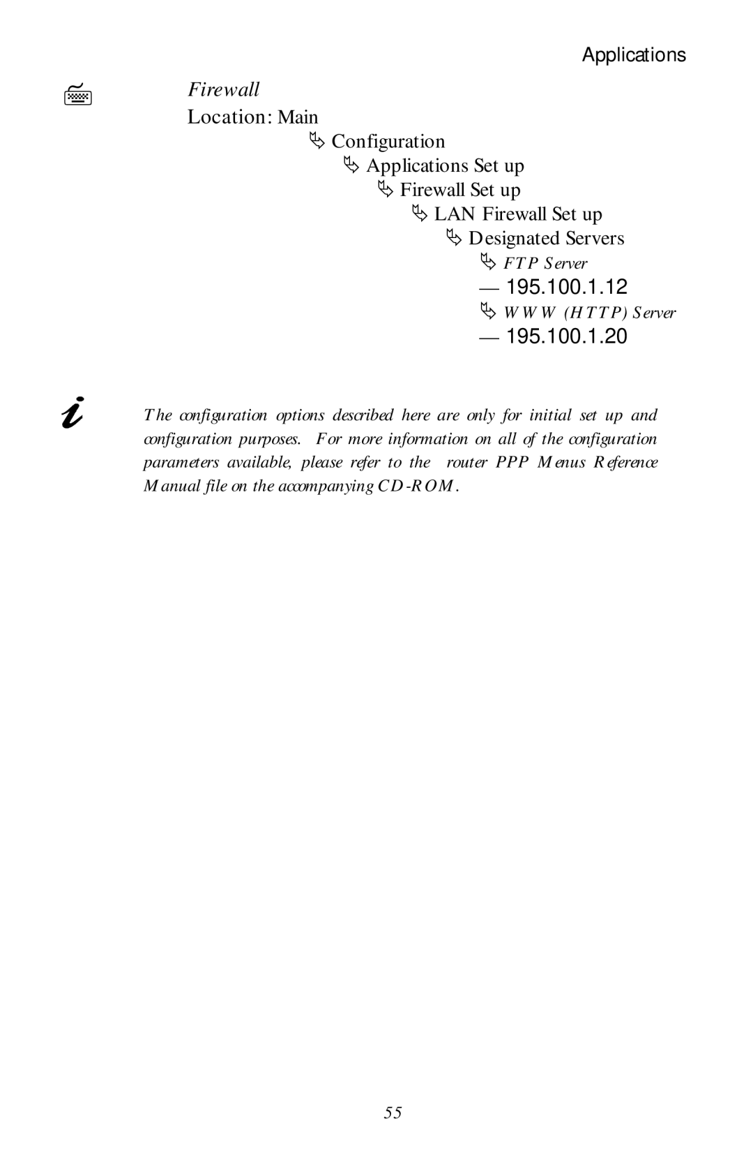 Black Box LR1530A-EU-R3, LR1530A-R3 manual Firewall Location Main 