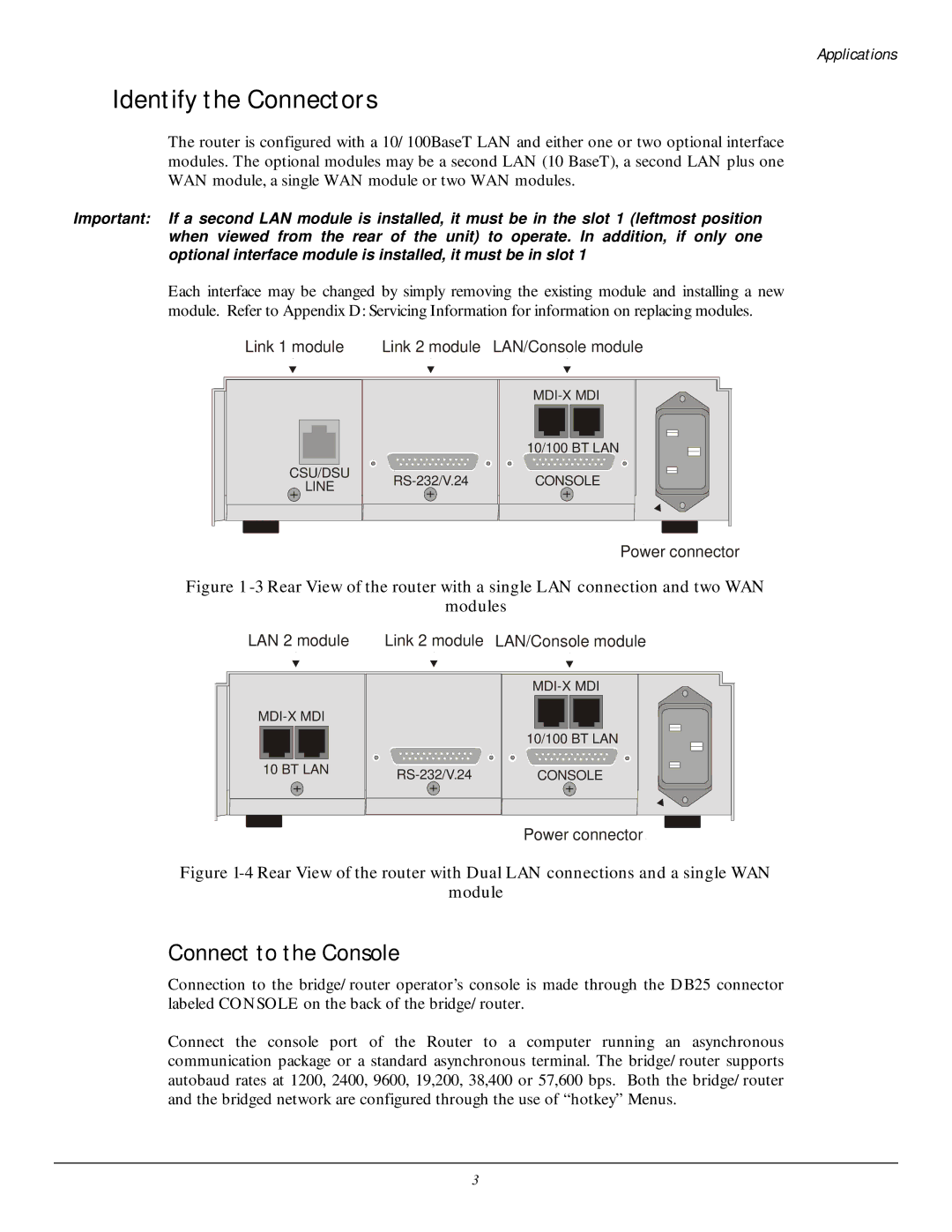 Black Box LR5200A-R2, LR5100A-T manual Identify the Connectors, Connect to the Console 