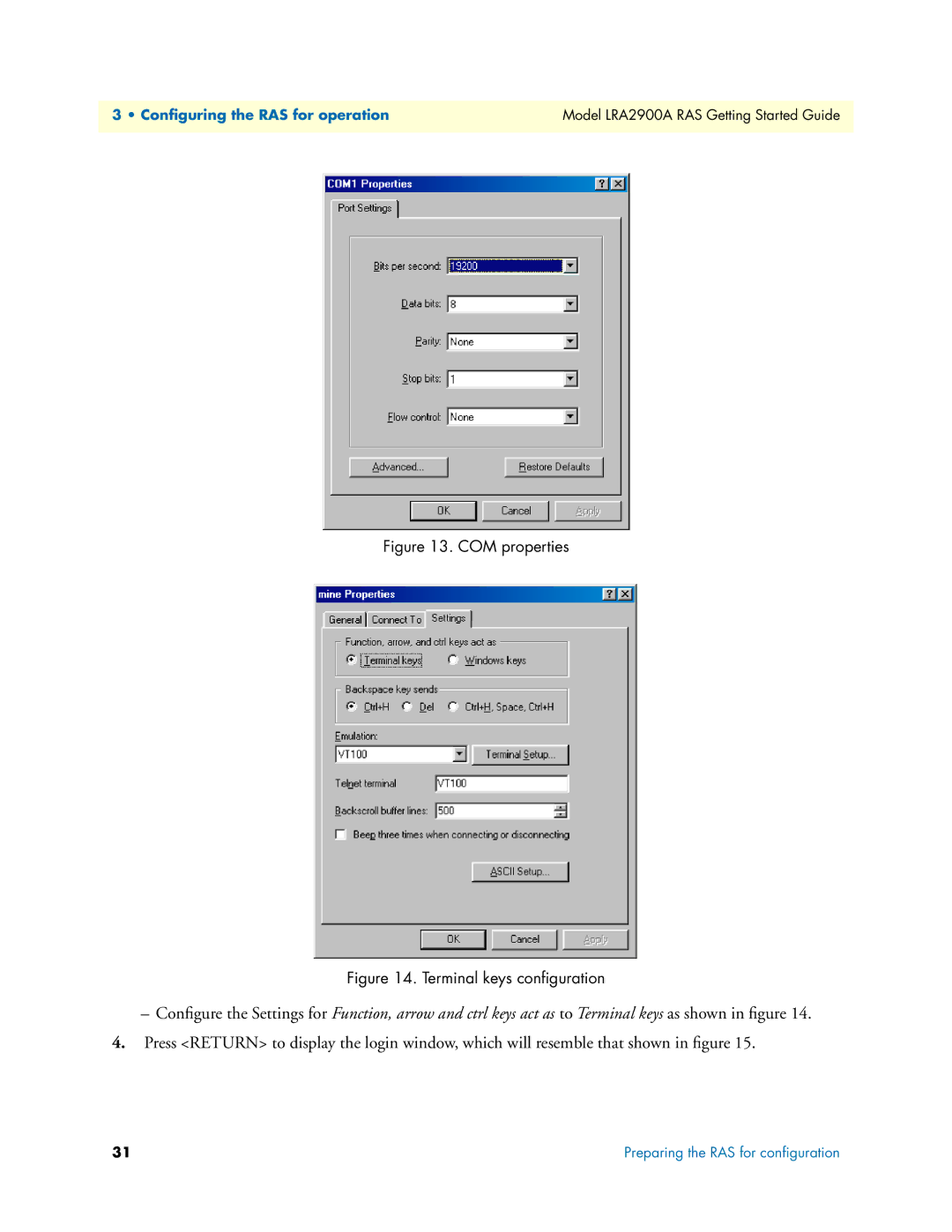 Black Box LRA2900A manual COM properties 