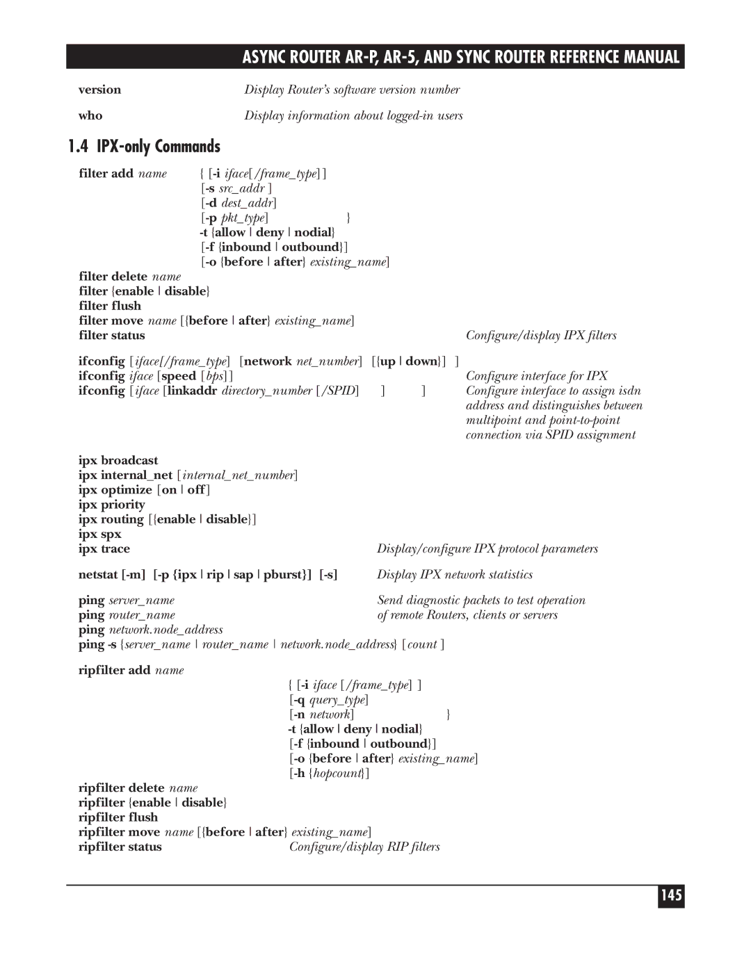 Black Box LRA005A-R2, LRS002A-R2, LRA001A-R2 manual 145 