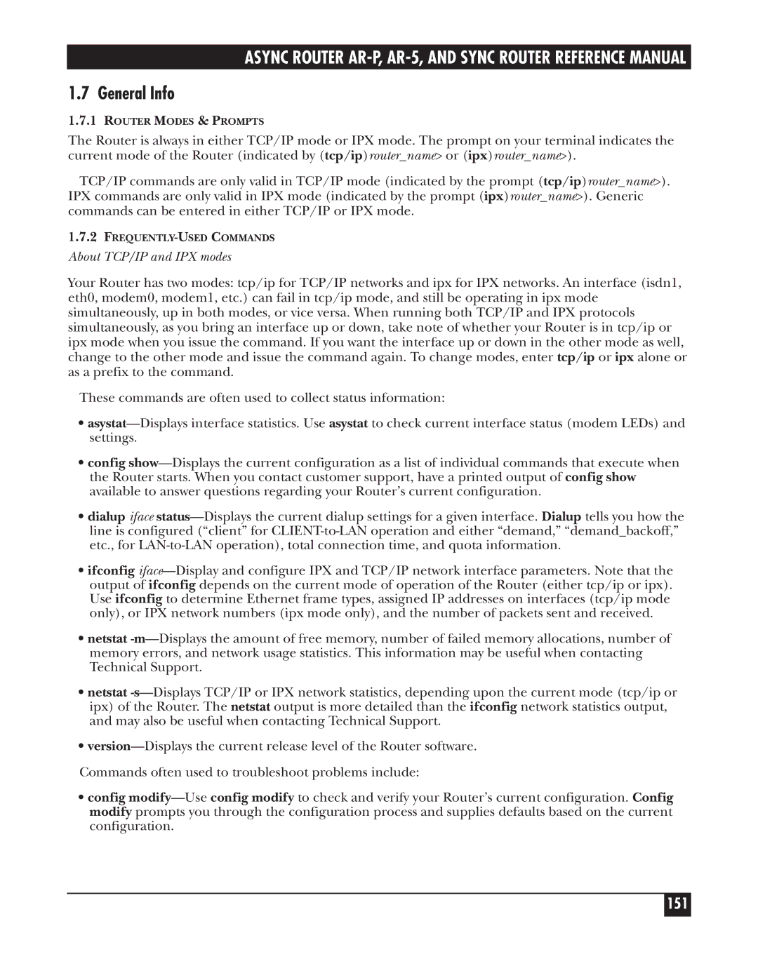 Black Box LRA005A-R2, LRS002A-R2, LRA001A-R2 manual General Info, 151, About TCP/IP and IPX modes 