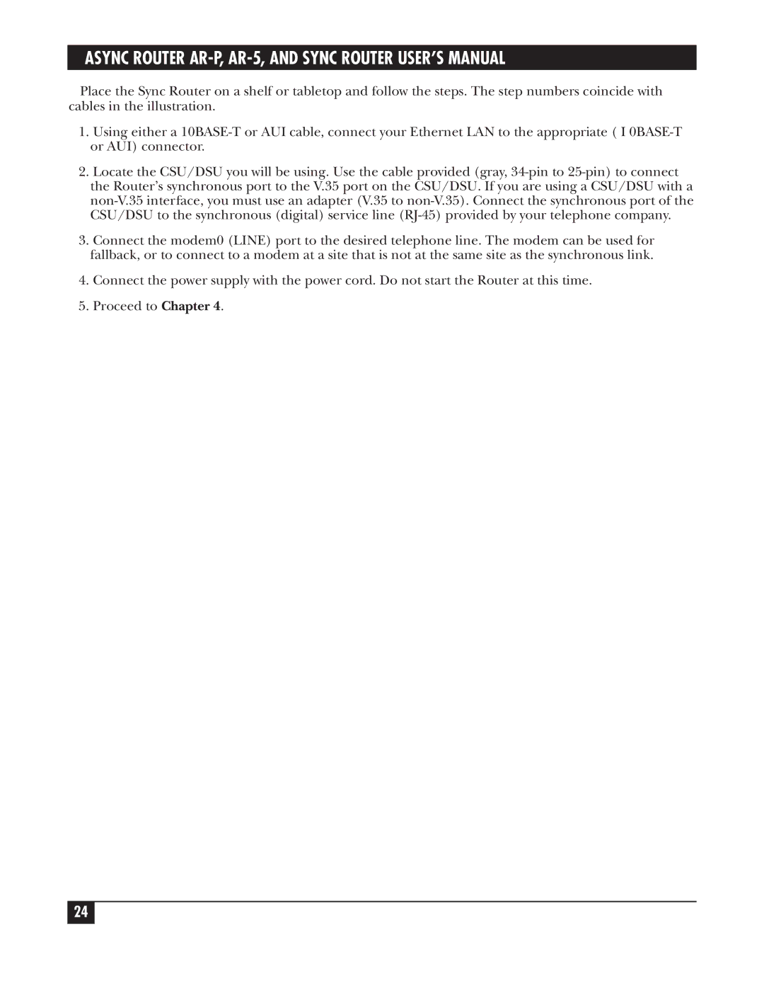 Black Box LRS002A-R2, LRA005A-R2, LRA001A-R2 manual Async Router AR-P, AR-5, and Sync Router USER’S Manual 