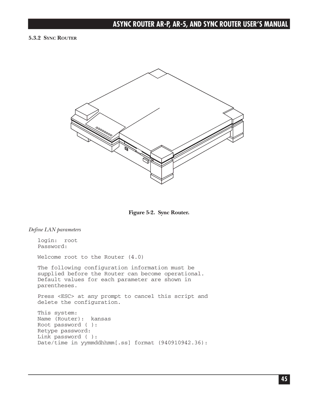 Black Box LRS002A-R2, LRA005A-R2, LRA001A-R2 manual Sync Router 