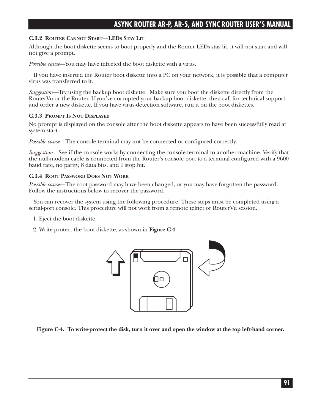 Black Box LRA005A-R2, LRS002A-R2, LRA001A-R2 manual Router Cannot START-LEDS Stay LIT 