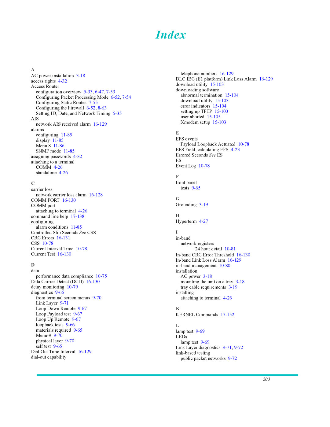 Black Box LRU4240 manual Index, Data 