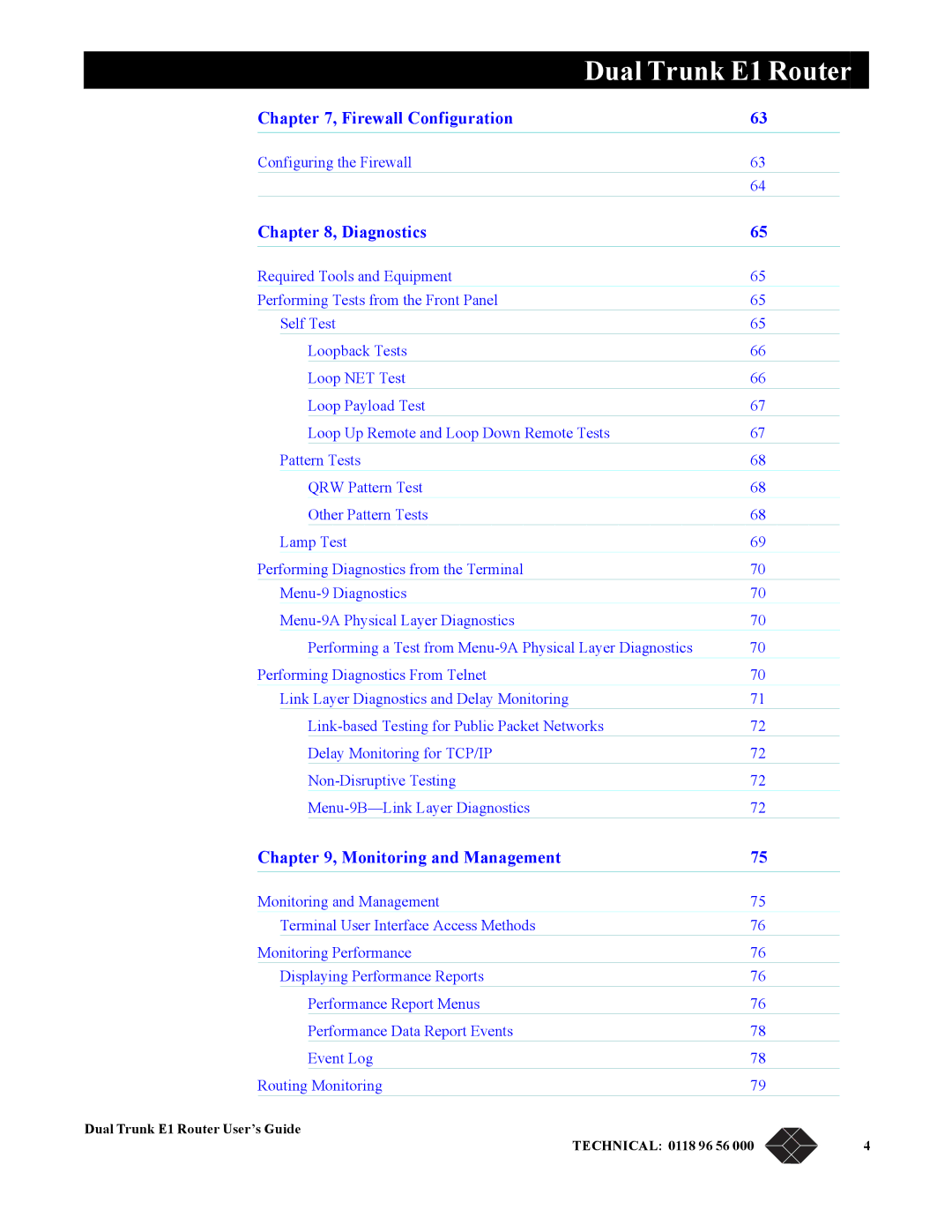 Black Box LRU4240 manual Firewall Configuration 