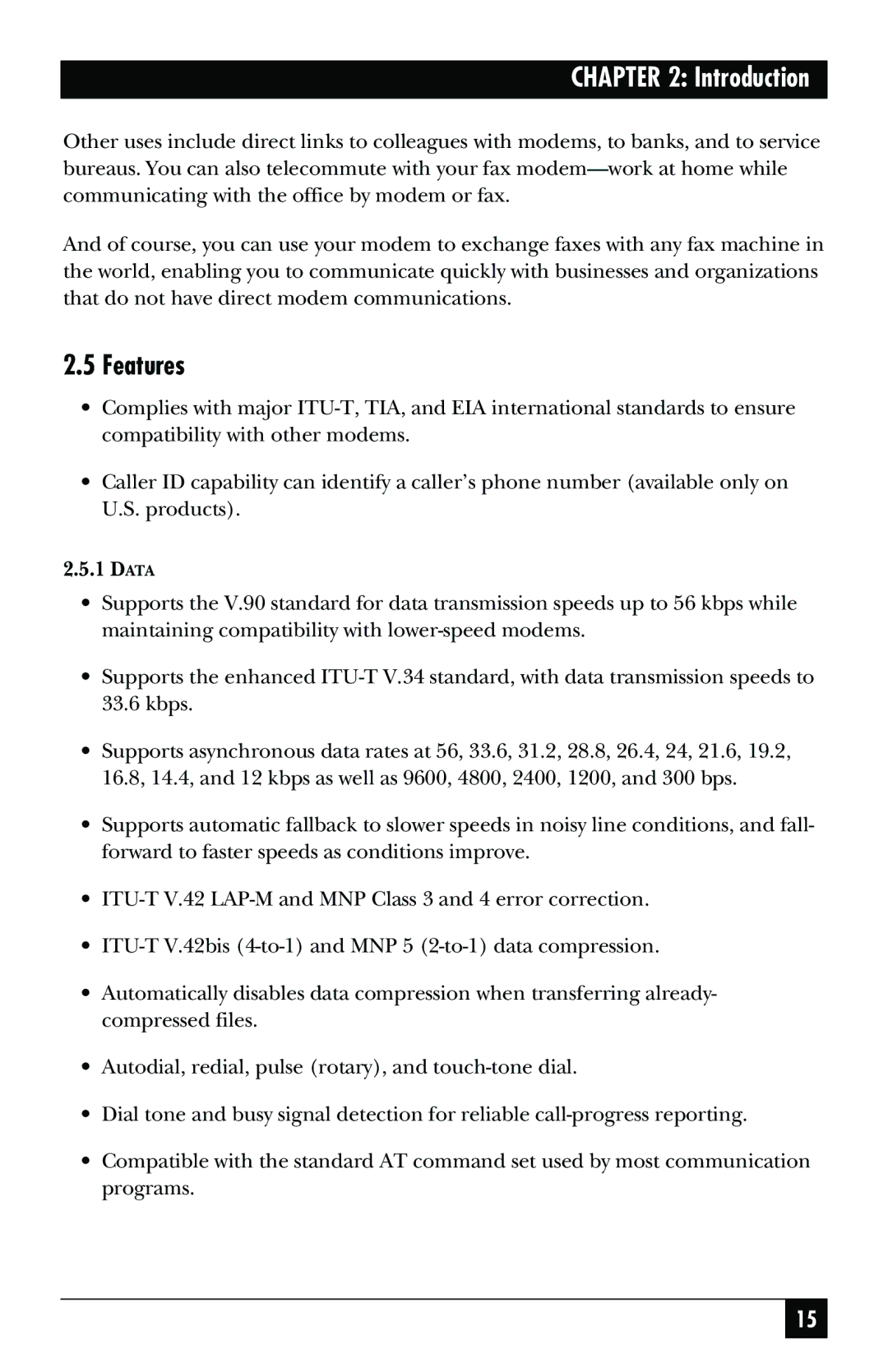 Black Box MD403A user manual Features 