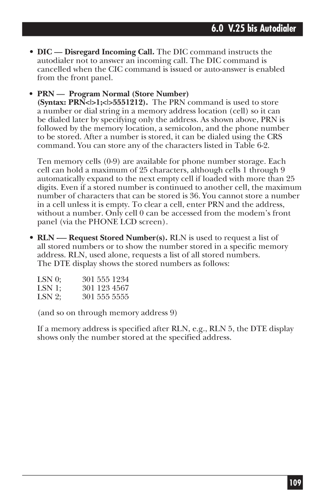 Black Box MD885A-R3, MD885AE-R2, MD885C-R2, 34336 user manual 109 