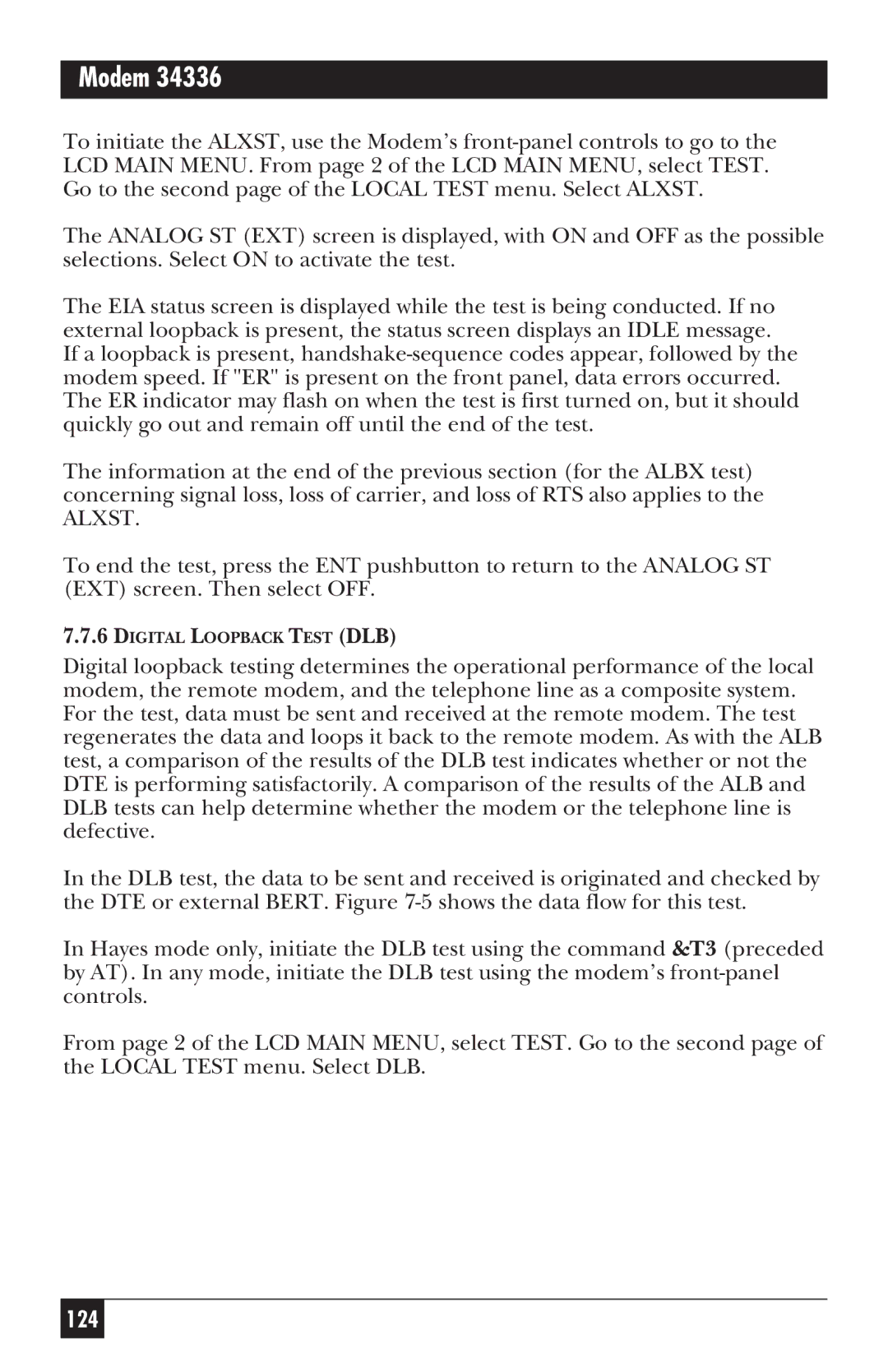 Black Box MD885C-R2, MD885AE-R2, MD885A-R3, 34336 user manual 124 