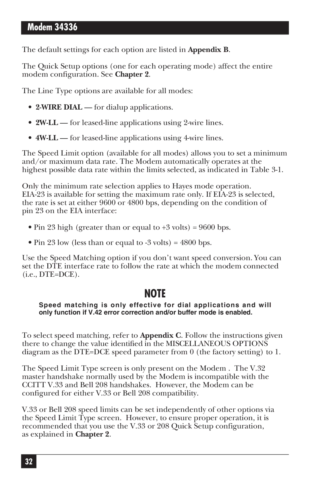 Black Box MD885C-R2, MD885AE-R2, MD885A-R3, 34336 user manual Modem 