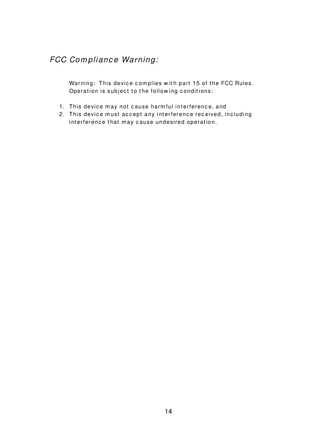 Black Box MDR210A-485 manual FCC Compliance Warning 