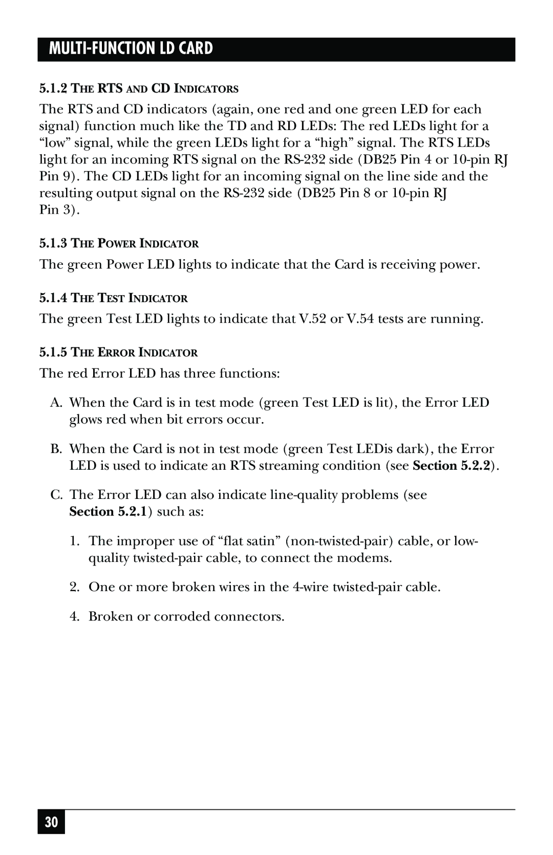 Black Box ME759C-RJ45, ME758C-RJ45, May-95, ME759C-RJ11, ME758C-RJ11 manual RTS and CD Indicators 