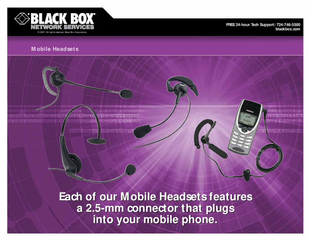 Black Box manual Mobile Headsets 