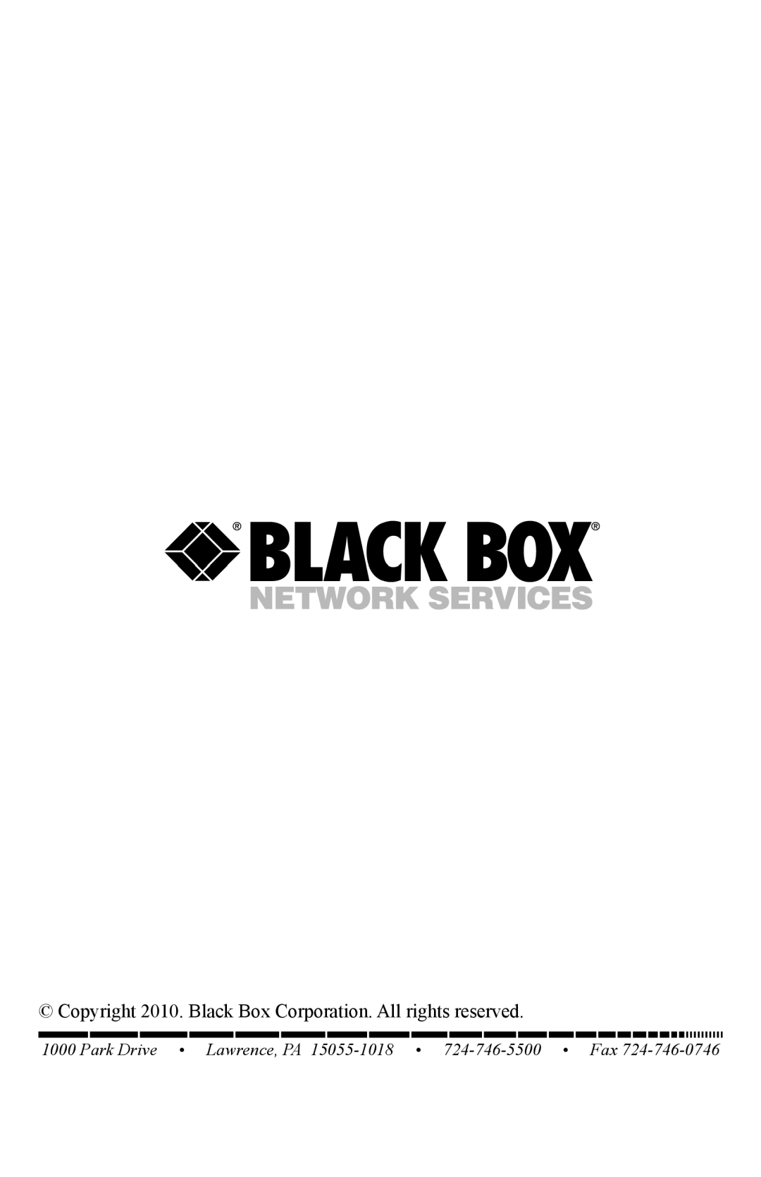 Black Box MPSH16-D20-120V, MPSH8-S20-208+V, MPSH16-D20-208+V Copyright 2010. Black Box Corporation. All rights reserved 