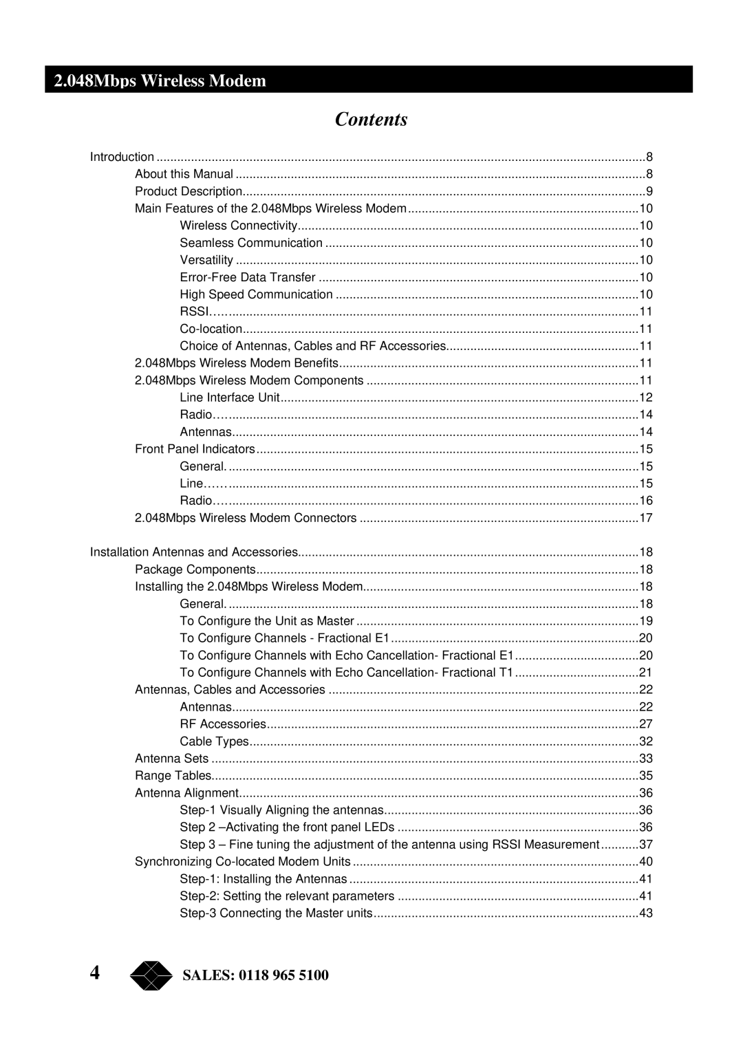 Black Box MWU2000-X21, MWU2000-G703, MWU2000-V35 manual Contents 