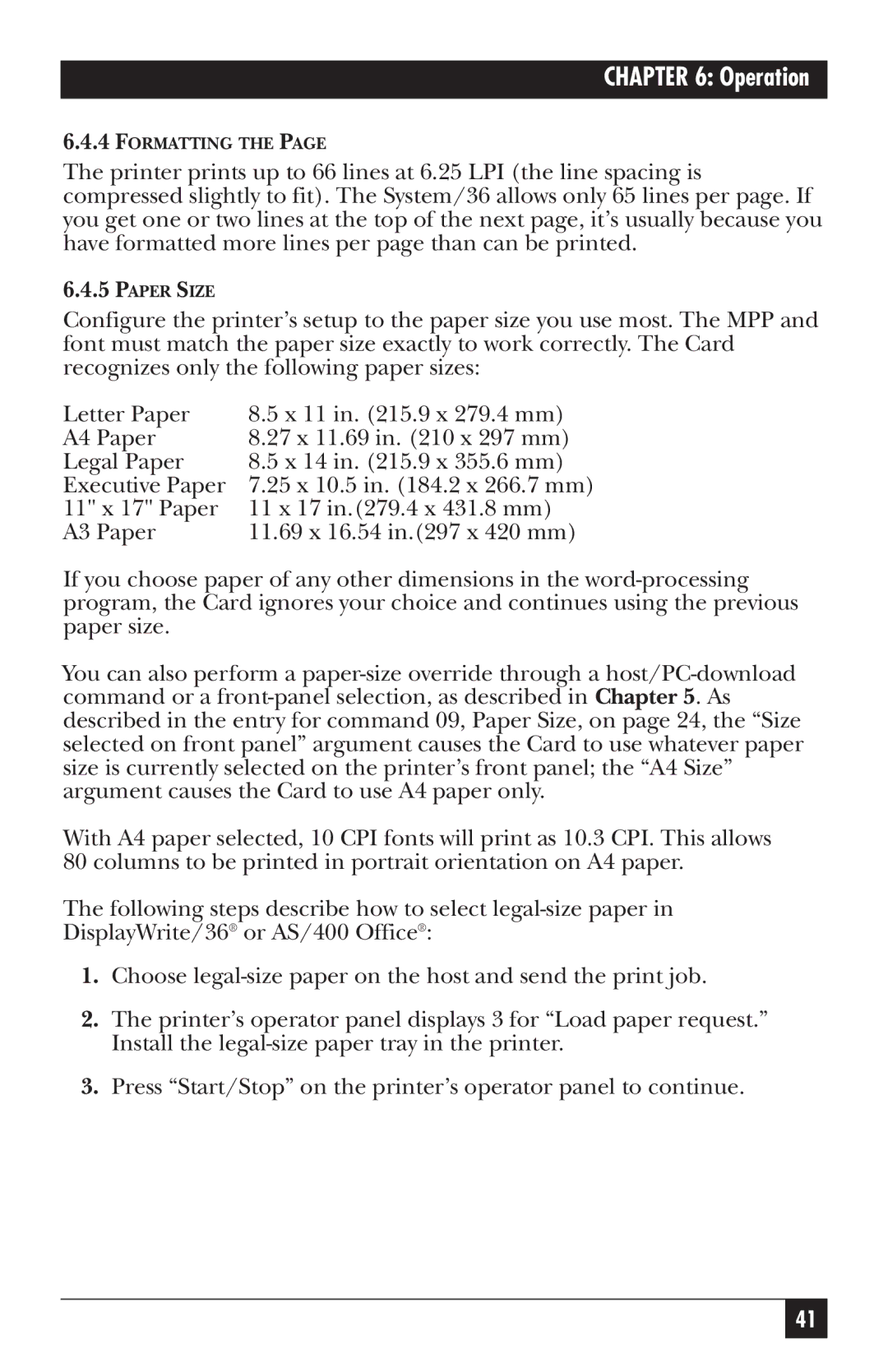 Black Box PC118C-R2 manual Formatting 