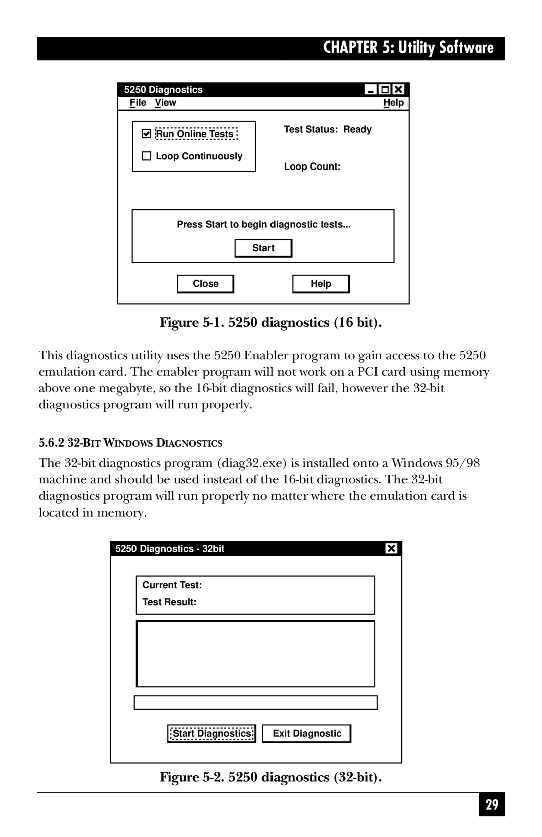 Black Box PC478C, PC472C, PC470C, PC473C, PC471C manual Diagnostics 16 bit 