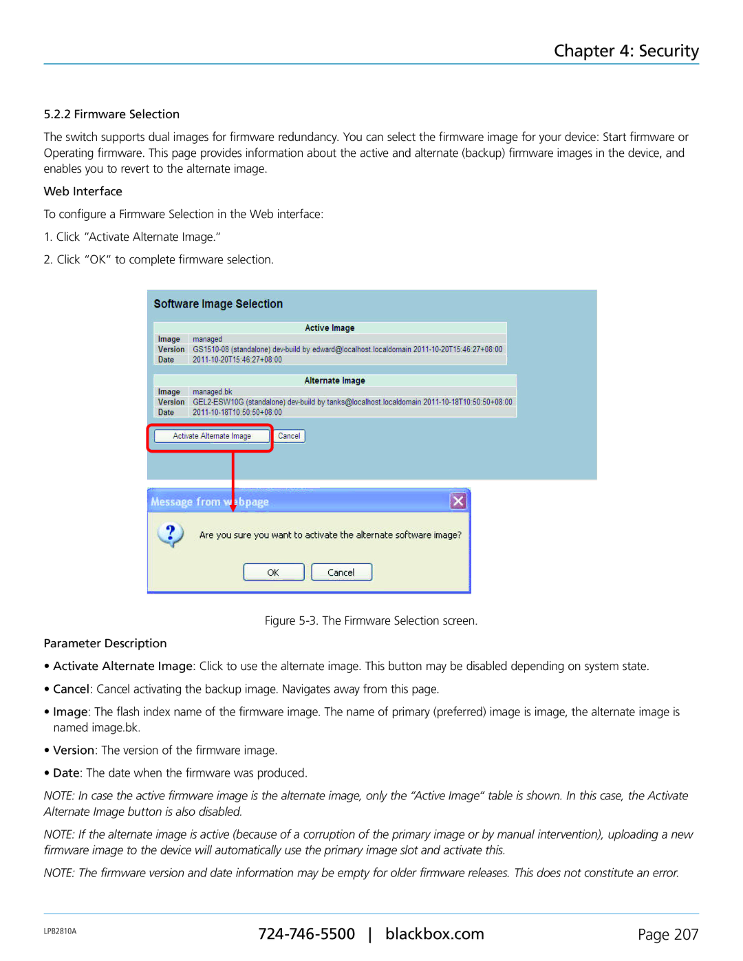 Black Box PoE+ Gigabit Managed Switch Eco, LPB2826A, LPB2810A, LPB2848A user manual Security 