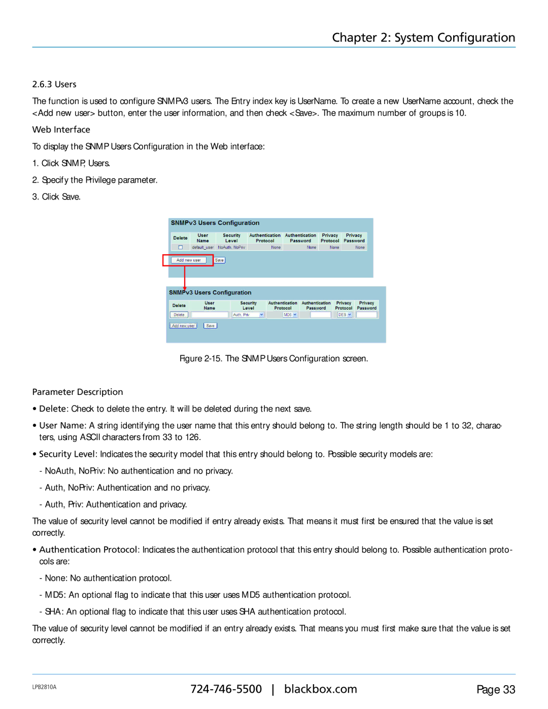 Black Box LPB2810A, LPB2826A, LPB2848A, PoE+ Gigabit Managed Switch Eco user manual Users 