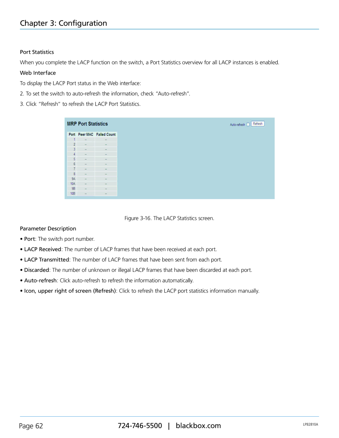 Black Box LPB2848A, LPB2826A, LPB2810A, PoE+ Gigabit Managed Switch Eco user manual Configuration 