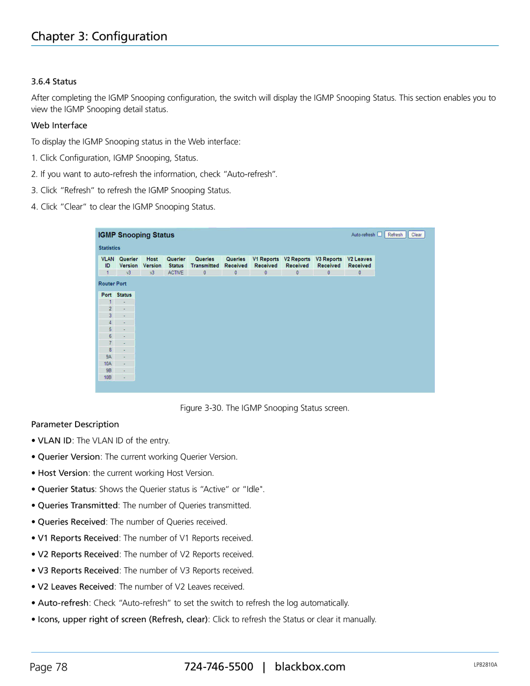 Black Box LPB2848A, LPB2826A, LPB2810A, PoE+ Gigabit Managed Switch Eco user manual Configuration 