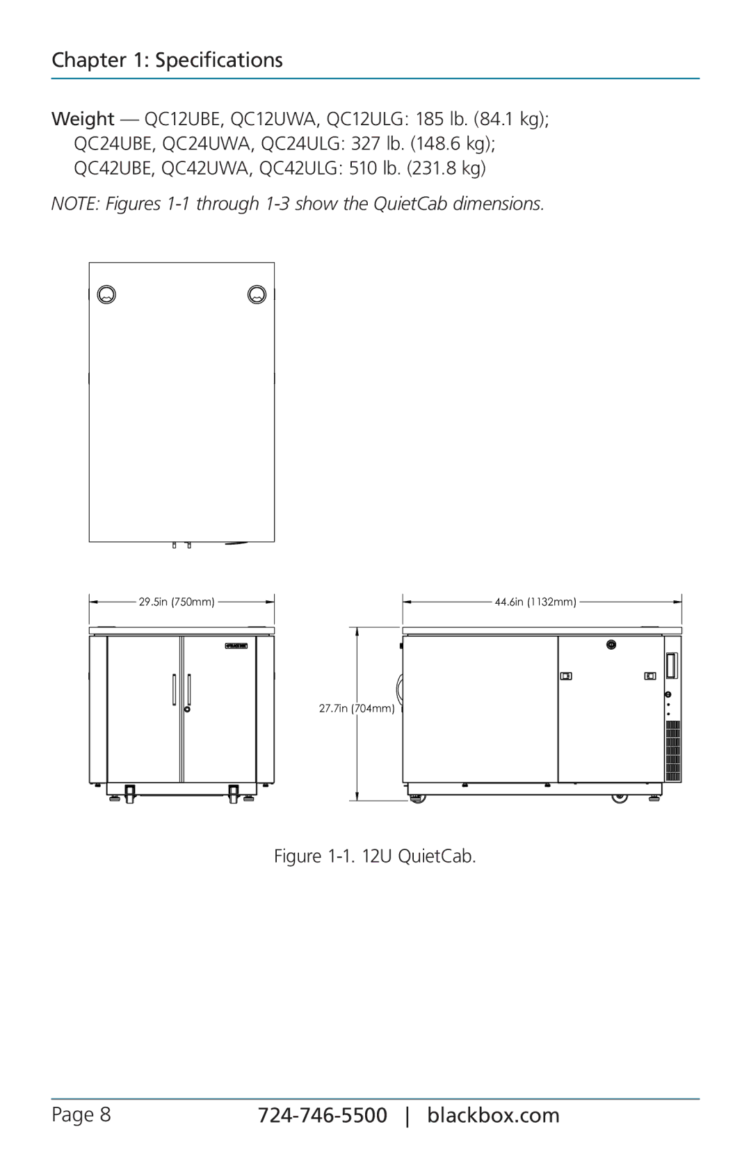 Black Box 12U user manual U QuietCab 