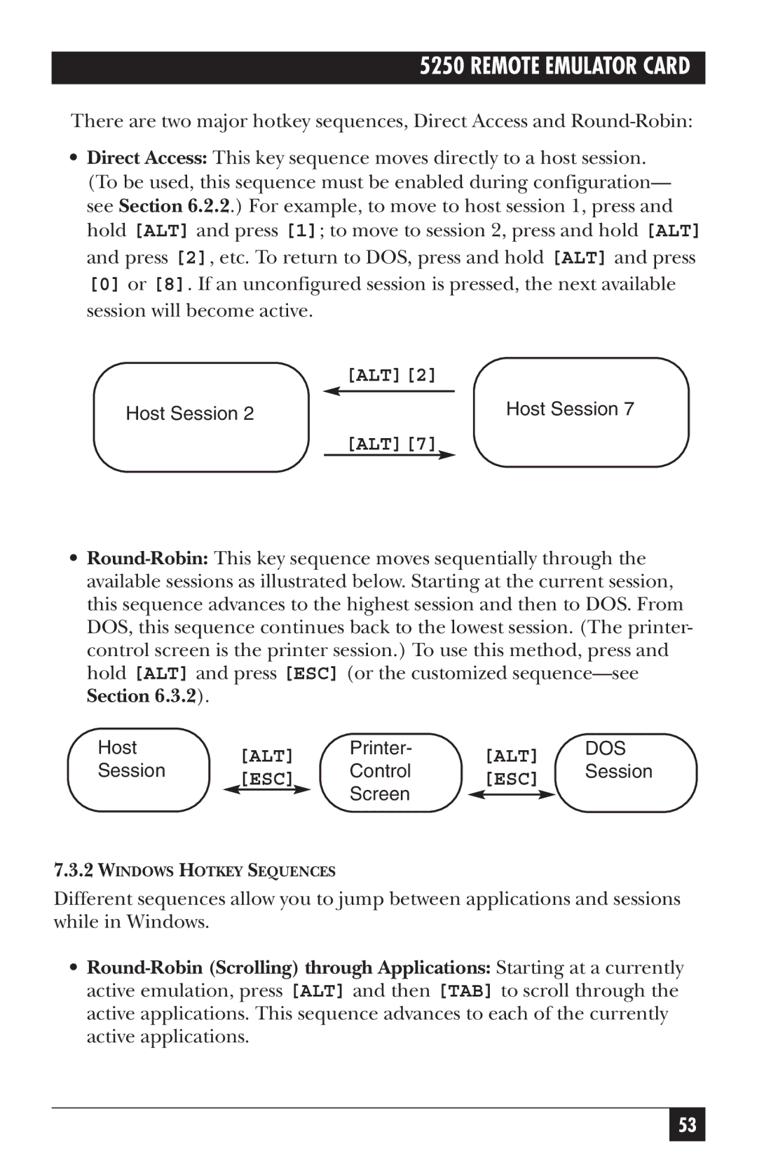 Black Box Remote Emulator Card, 5250 manual Alt 