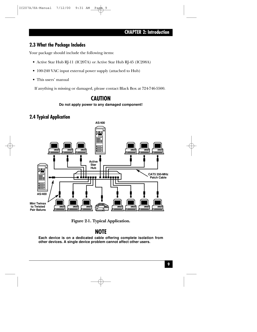 Black Box RJ-11, RJ-45 manual Introduction 