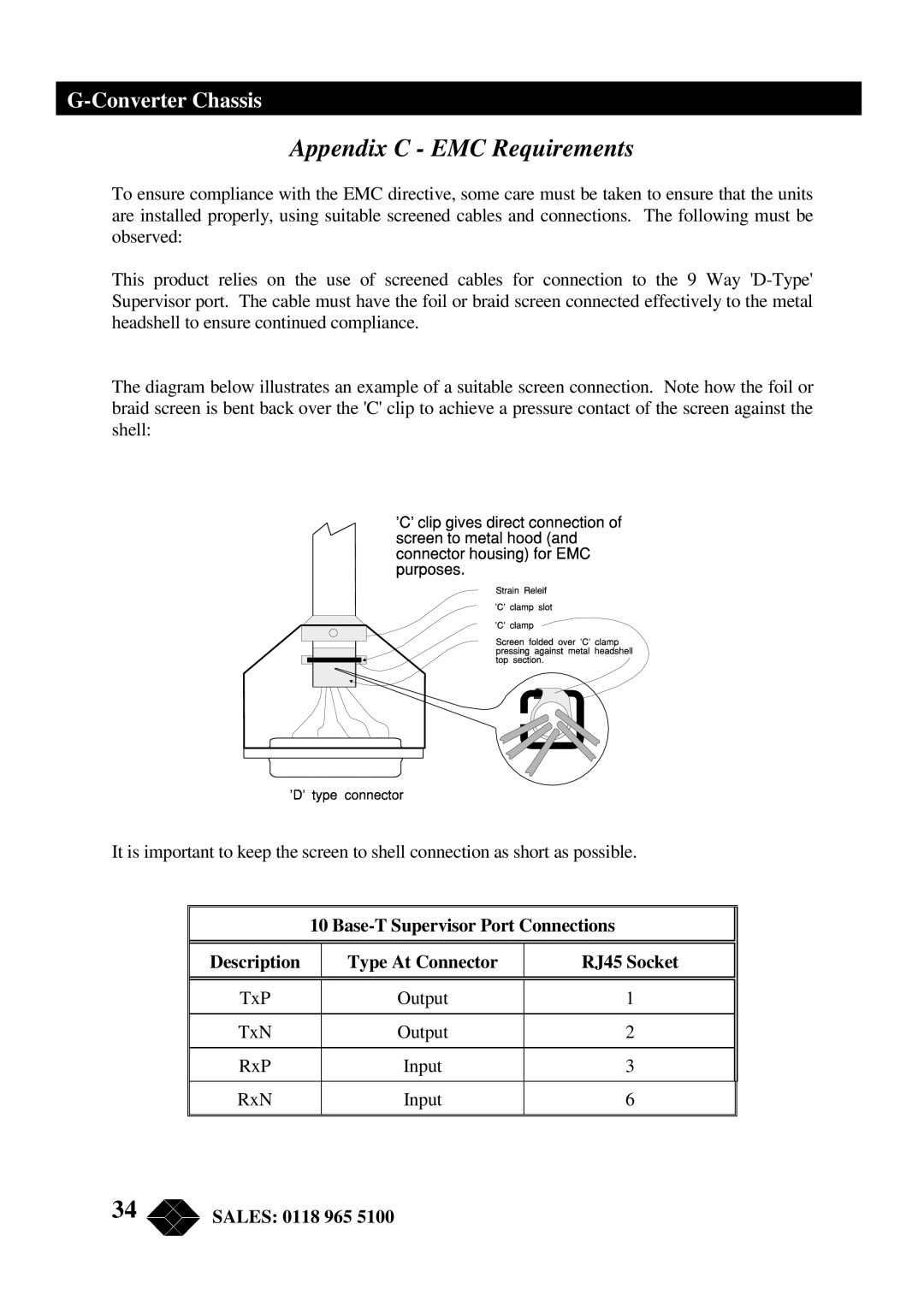 Black Box RMU200 manual Appendix C EMC Requirements 