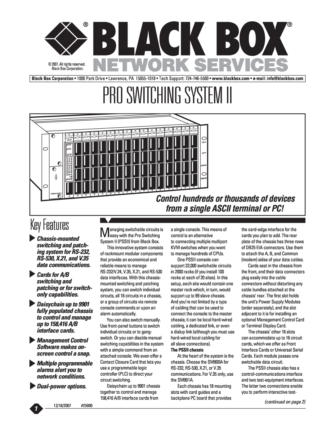 Black Box manual Remotely manage six RS-232ports, and four power connections 