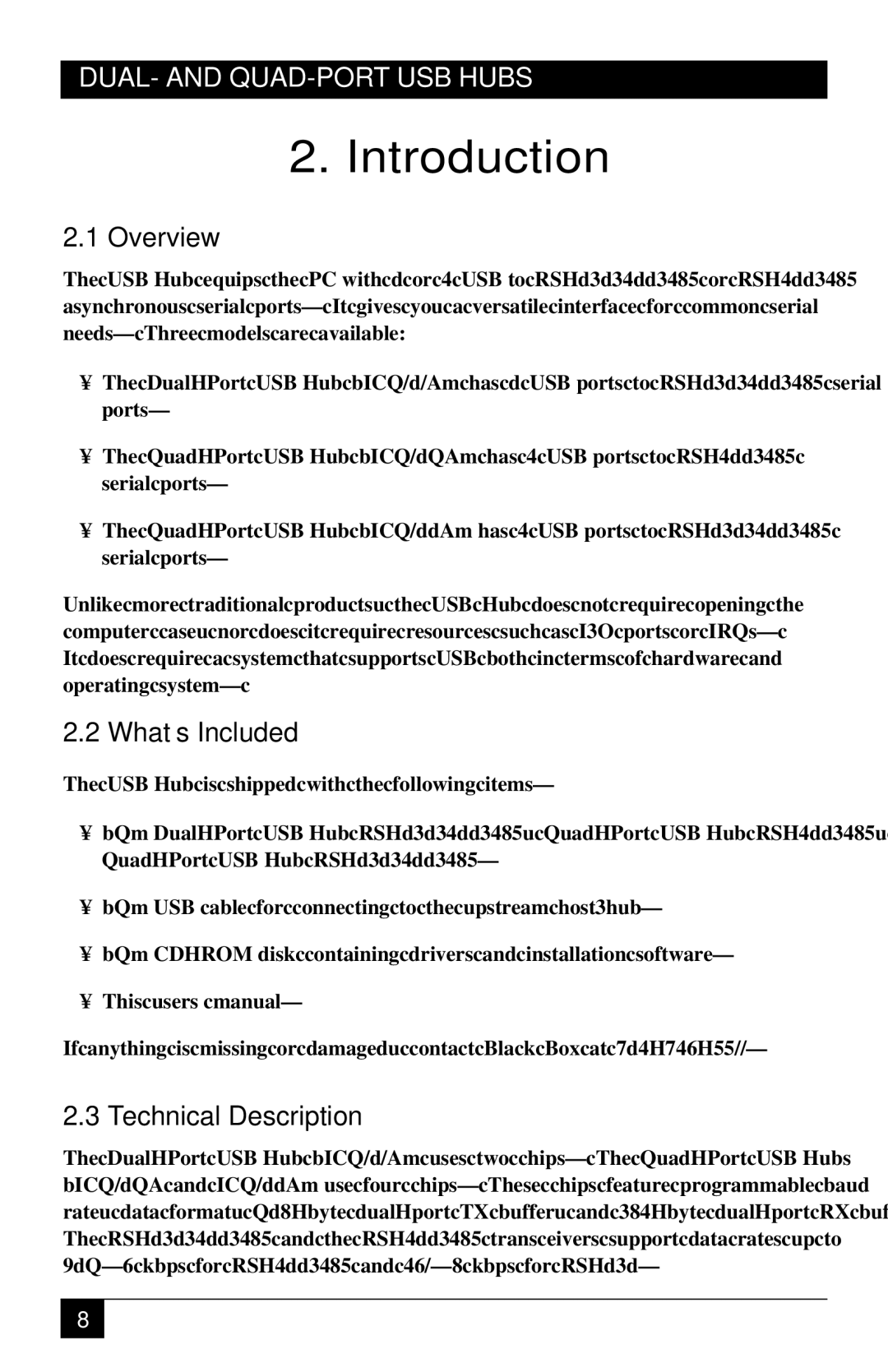 Black Box RS422/485, RS-232/422/485 manual Introduction, Overview, What’s Included, Technical Description 