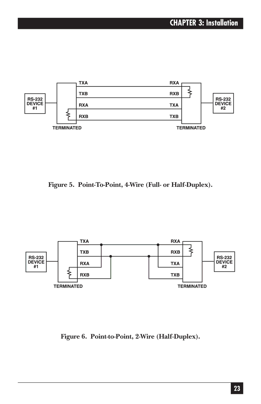 Black Box IC109C, IC109AE, IC109A-R2, IC108C, IC108AE manual Point-To-Point, 4-Wire Full- or Half-Duplex 