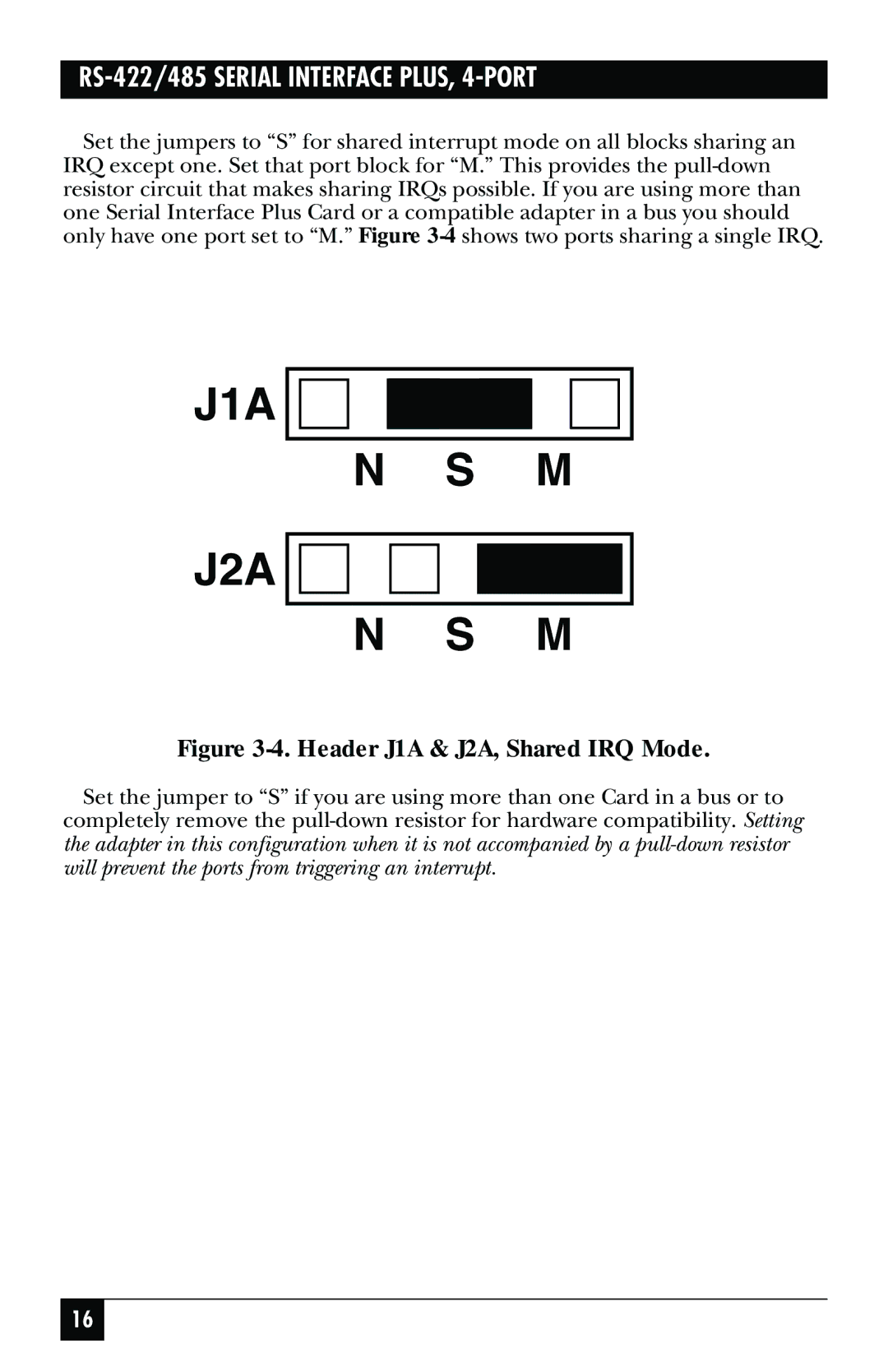 Black Box IC183C, RS-422, RS-485 manual J1A J2A 