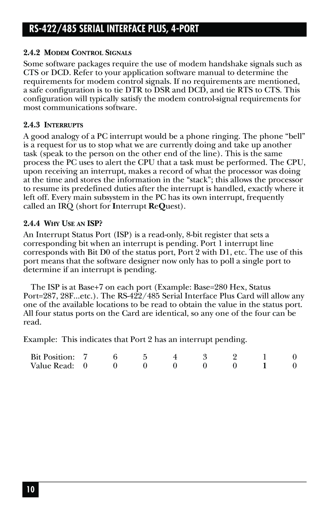 Black Box IC183C, RS-422, RS-485 manual Why Use An Isp? 