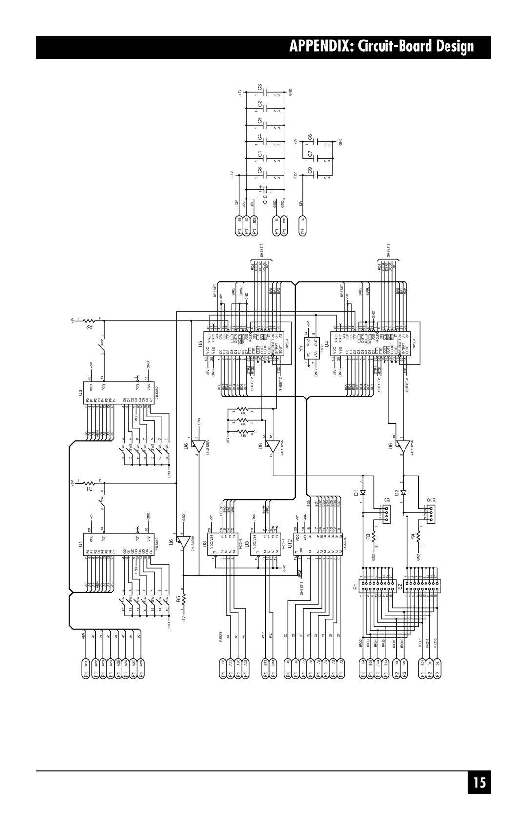 Black Box IC113C, RS-485, IC175C manual APPENDIX Circuit-Board Design 