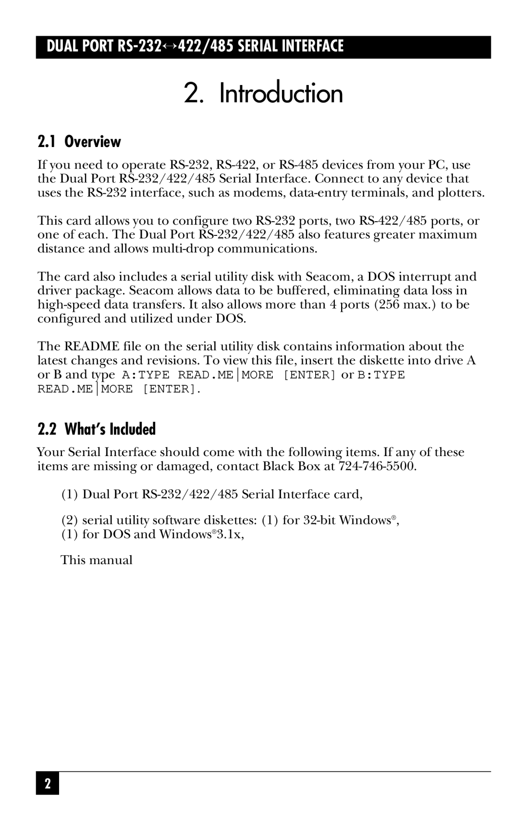 Black Box IC175C, RS-485, IC113C manual Introduction, Overview, What’s Included 