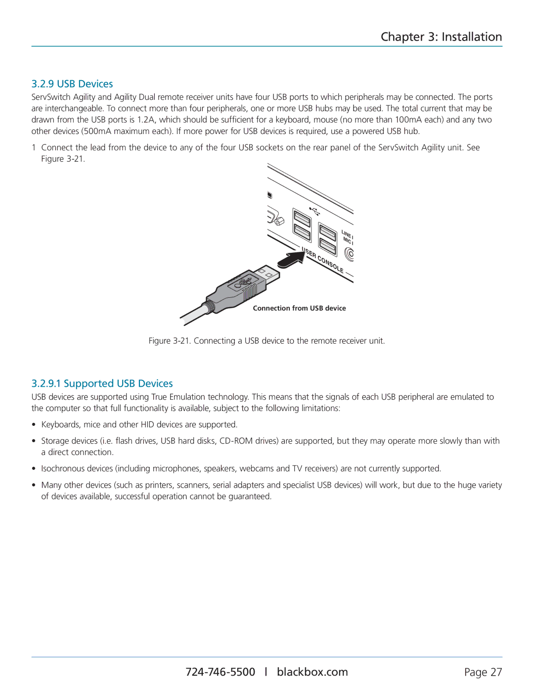 Black Box ServSwitch AgilityTM and Agility DualTM, ACR1000A-T, ACR1002A-R, ACR1000A-R, ACR1002A-T Supported USB Devices 