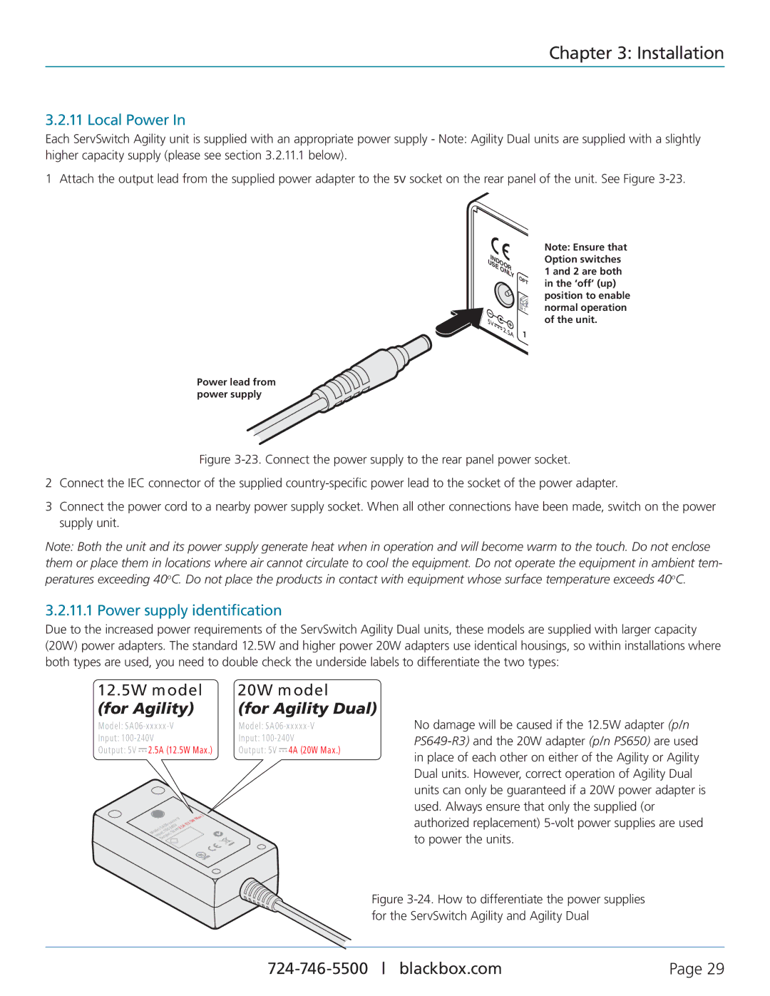 Black Box ACR1002A-R, ACR1000A-T, ACR1000A-R, ACR1002A-T manual For Agility For Agility Dual 