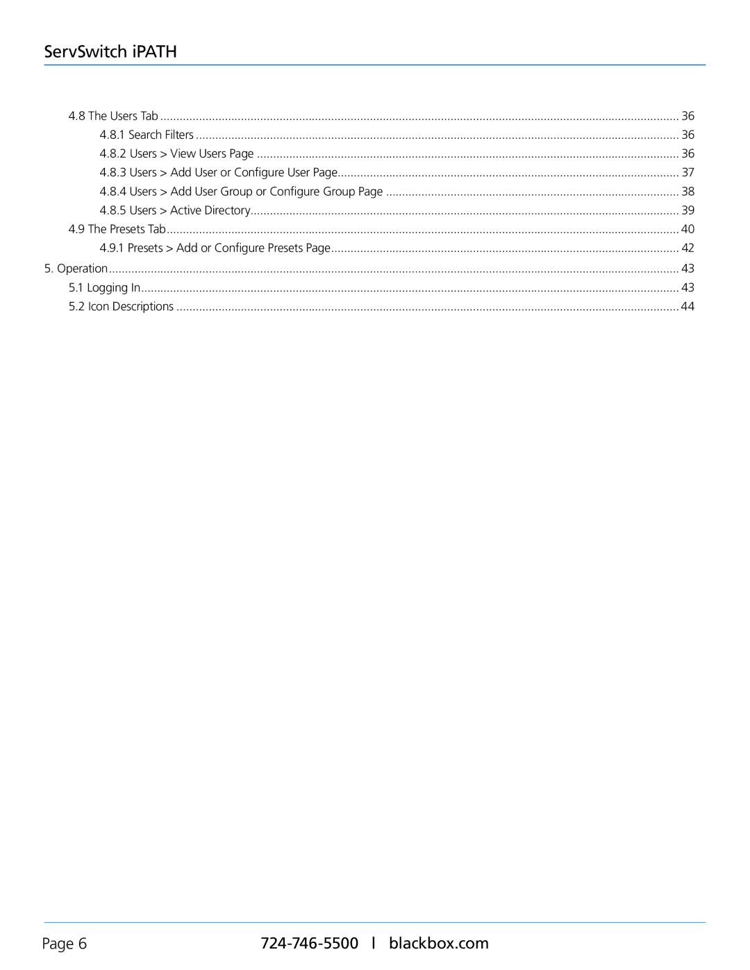 Black Box ServSwitch iPATH, ACR1000A-CTL manual Users Add User Group or Configure Group 