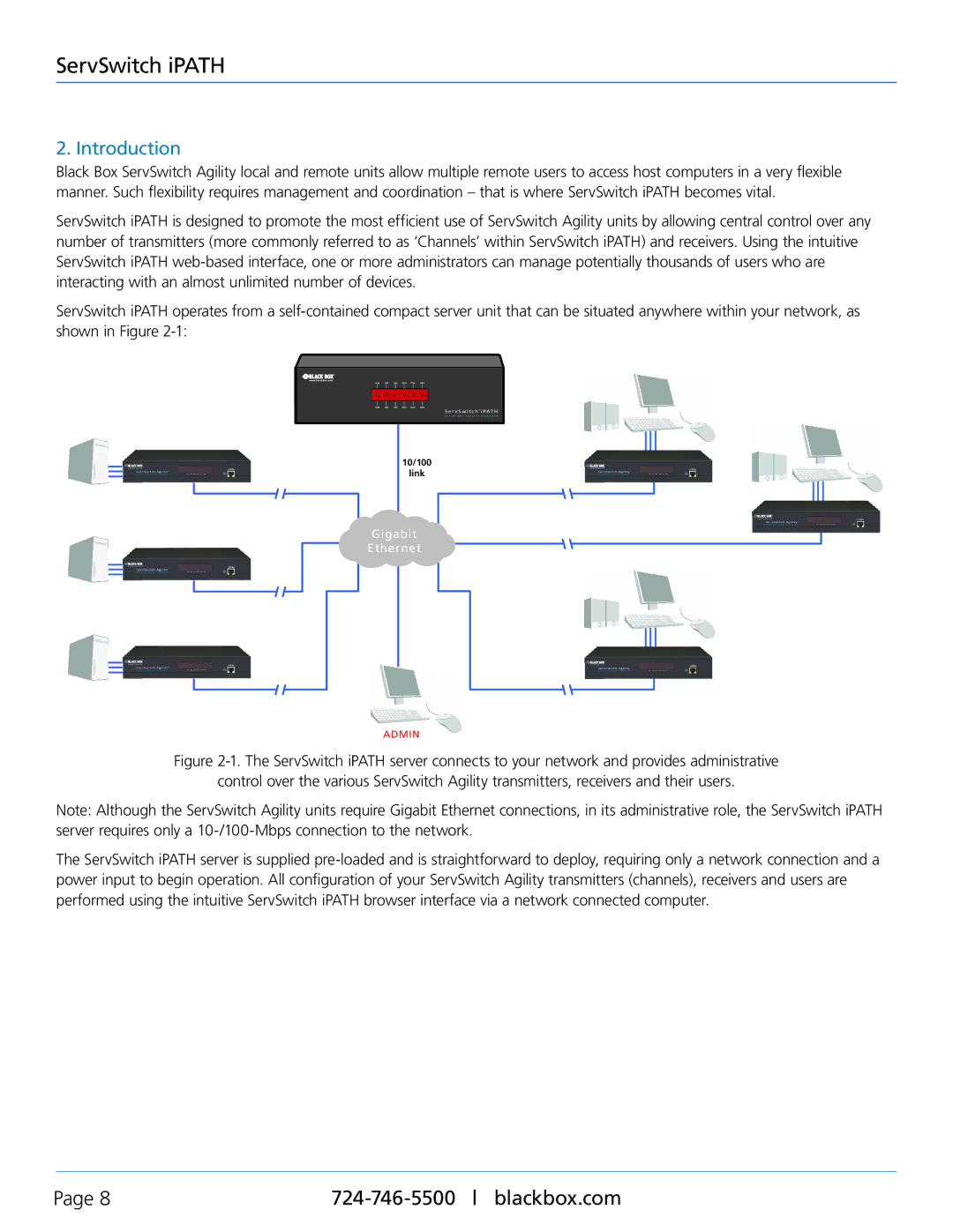 Black Box ServSwitch iPATH, ACR1000A-CTL manual Introduction 