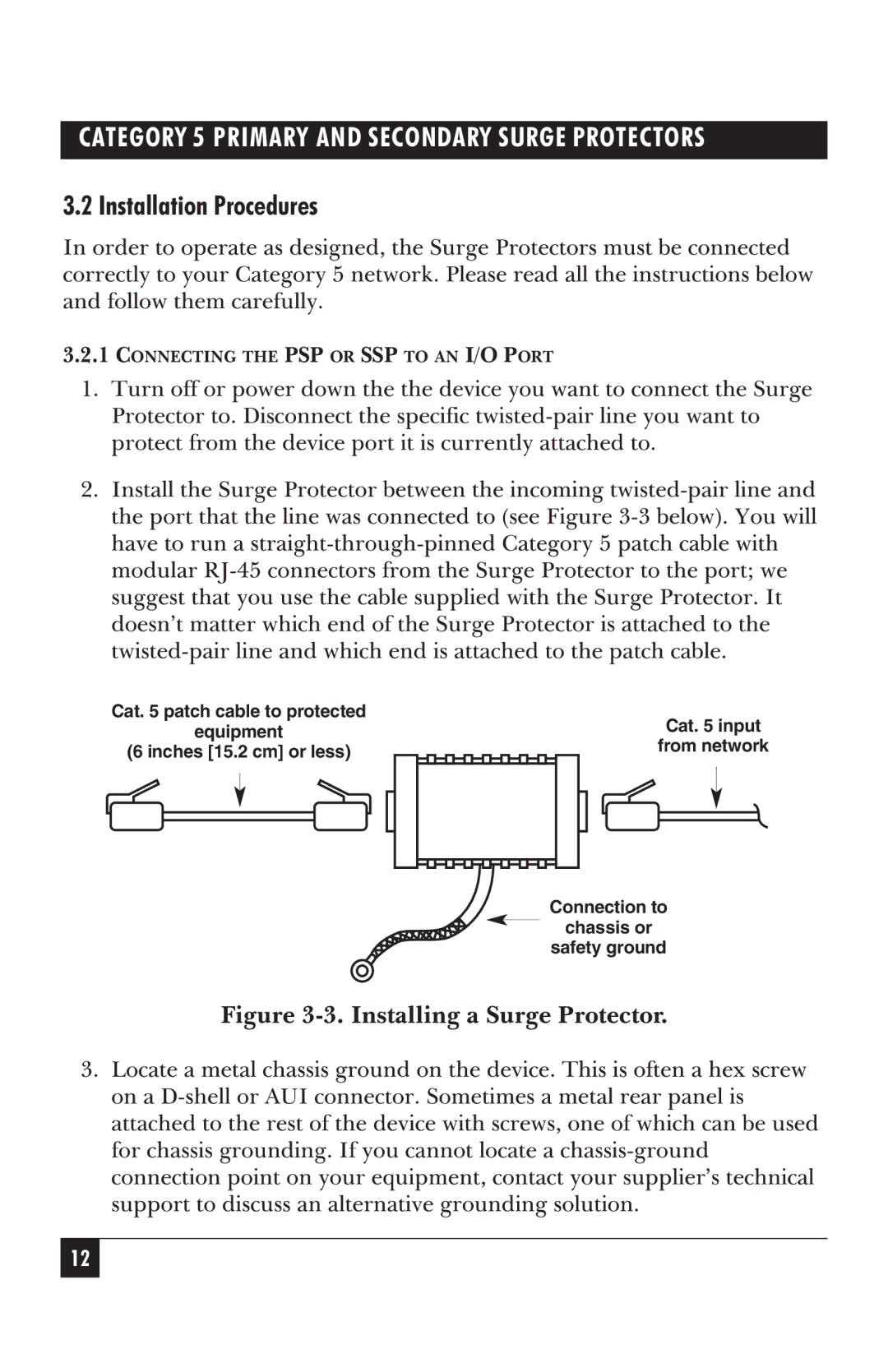 Black Box SP251A, SP250A manual TheSurge 