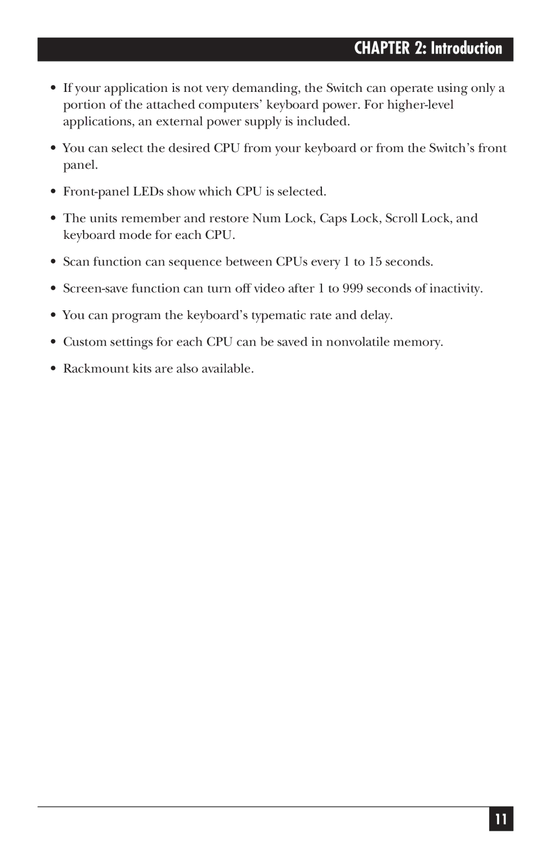 Black Box SW627A-R2, SW628A-R2 manual Introduction 